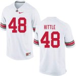 Men's Ohio State Buckeyes #48 Logan Hittle White Nike NCAA College Football Jersey November DJB7244MS